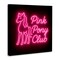 Stupell Industries Pink Pony Club Neon Canvas, design by Grotto Studios